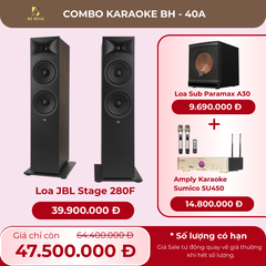 Loa JBL Stage 280F, Amply Karaoke Sumico SU450, Loa Sub Paramax A30