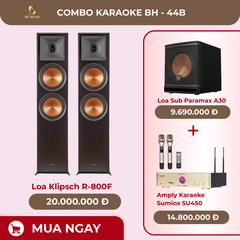 Loa Klipsch R-800F, Amply Karaoke  Sumico SU450, Loa Sub Paramax A30