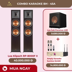 Loa Klipsch RP-8000F II, Amply Karaoke  Sumico SU450, Loa Sub Paramax A30