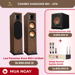 Loa Paramax Euro 803 Limited, Amply Karaoke Sumico SU450, Loa Sub Paramax A30