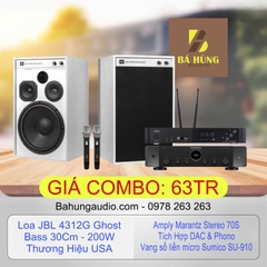 Loa JBL 4312G Ghost Edition + Amply Marantz Stereo 70s + Vang Số Sumico SU-910