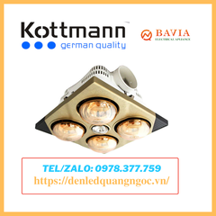 Đèn sưởi 4 bóng âm trần Kottmann – K4BT