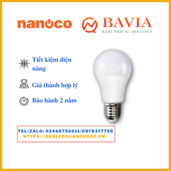 Bóng đèn LED Buld 7W Nanoco E27 ánh sáng vàng