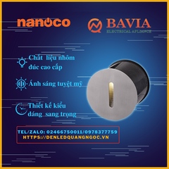 Đèn âm tường NANOCO mặt tròn NSL2781