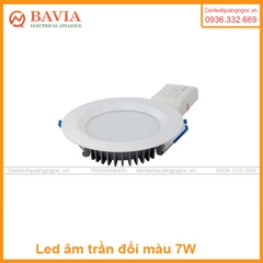 Đèn Led âm trần đổi màu AT02 ĐM 90/7W