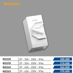 Cầu dao cách ly kín nước IP66 2P 250V