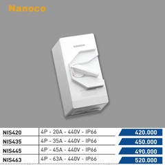 Cầu dao cách ly kín nước IP66 4P 400V