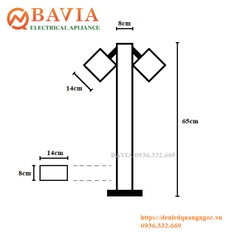 Đèn cột sân vườn LL134S2