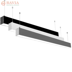 Đèn Led thả thanh nhôm profile thả dài 1m 2m 3m