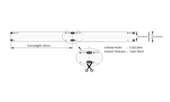Led dán COB Strip Light 10W Panasonic NFV80321WM1A