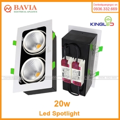 Đèn LED Spotlight âm trần GL-2*10SS-V227