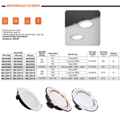 Đèn LED Downlight 3S Seri Nanoco 12W viền trắng NDL126W110
