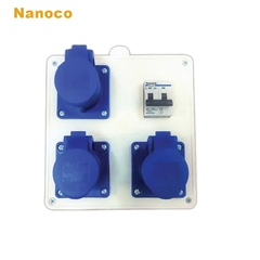 Tủ điện phân phối IP44 - 1 MCB 2P 32A + 3 ổ cắm 3P 16A