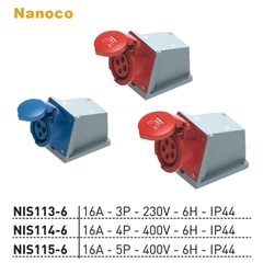 Ổ cắm gắn nổi không kín nước IP44 16A