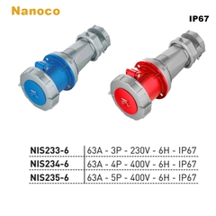 Ổ cắm nối kín nước IP67 63A