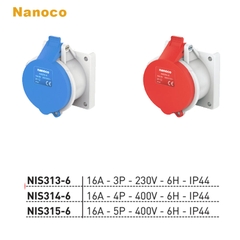 Ổ cắm âm dạng thẳng IP44 16A
