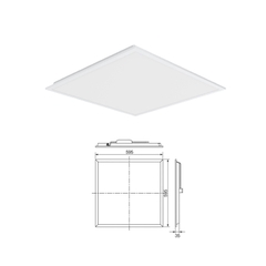 Đèn led Panel Panasonic 600x600 6500K NNFC7056188