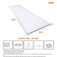 Đèn Panel tấm Nanoco NPL30126, 300x1200