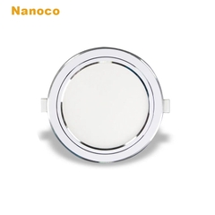 Đèn LED Downlight Slim nanoco 7W viền bạc