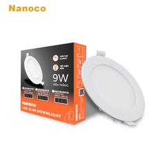 Đèn LED Downlight Slim nanoco 7W viền trắng