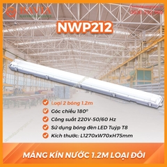 Máng đèn chổng ẩm 1.2M loại đôi NWP212