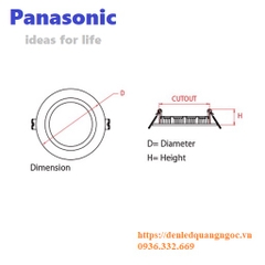 Đèn LED âm trần siêu mỏng Panasonic NNP712563