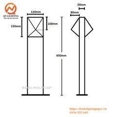 Đèn cột sân vườn LL073S2