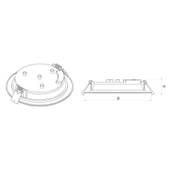 LED Neo Slim Downlight Panasonic NNP71278