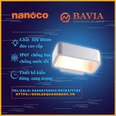 Đèn gắn tường ngoài trời NBL2721 Panasonic - Nanoco, 7W ánh sáng vàng