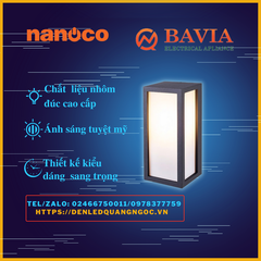 Đèn gắn tường ngoài trời NBL5705  Nanoco, 18W ánh sáng vàng