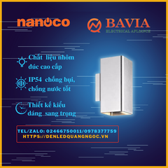 Đèn gắn tường ngoài trời NBL2851 Panasonic - Nanoco, 14W ánh sáng vàng