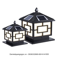 Đèn trụ cổng năng lượng mặt trời Vuông