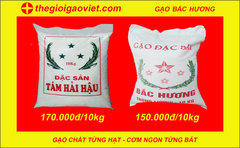 Hai loại gạo được ưa chuộng phổ biến nhất trên thị trường hiện nay.