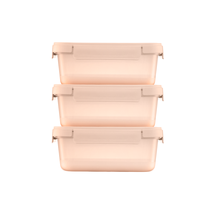 Bộ 3 hộp thực phẩm nắp gài Hokkaido