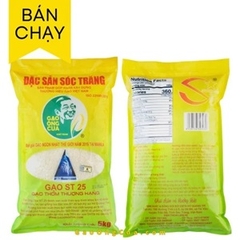 Gạo ST25 Sóc Trăng (DNTN Hồ Quang Trí) túi 5kg