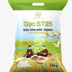 Gạo ST25 vuông tôm - gạo thương hiệu Ngọc Mai 10kg