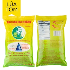 Gạo lúa tôm St25 (DNTN Hồ Quang Trí) túi 5kg