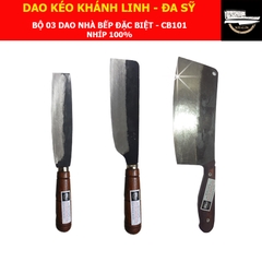 Bộ 03 dao nhà bếp Đa Sỹ - Khánh Linh đặc biệt - MS: CB101