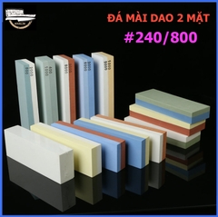 Đá mài dao kéo 2 mặt độ nhám từ 240/800 bằng đá corundum siêu cứng - Đá mài KHALIK