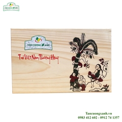 Trà Shan Tuyết Bạch Ngọc 300gram - Hộp Gỗ Thông