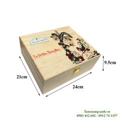 Trà Shan Tuyết Bạch Ngọc 200gram - Hộp Gỗ Thông