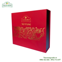 Trà Shan Tuyết Bạch Ngọc 400gram - Hộp Tứ Long