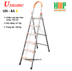 Thang nhôm ghế 6 bậc Unigawa UN-6A