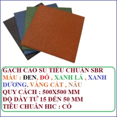 GẠCH CAO SU TIÊU CHUẨN SBR