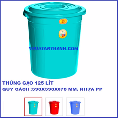 THÙNG GẠO 125 LÍT 590X590X670 MM