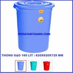 THÙNG GẠO 160 LÍT 620X620X725 MM