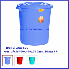 THÙNG GẠO 60L 450X450X510 MM