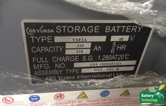 Ắc quy GS Yuasa 48V-210 Ah, Model VSF3A