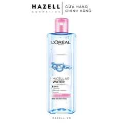 Nước tẩy trang L'Oréal Micellar Water Moisturizing 400ml (Hồng) - HÀNG NHẬP KHẨU