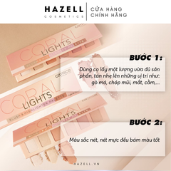 Bảng Phấn Má Và Bắt Sáng 6 Ô Catrice Coral Light Blush & Highlighter Palette 15g - HNK
